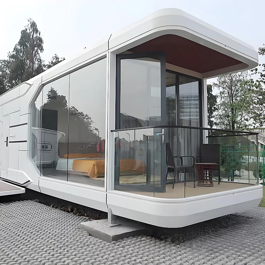 Steel Frame Prefabricated Tiny Space Capsule House