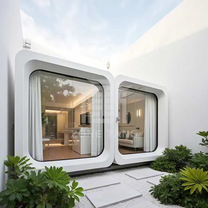 Temporary Living Space Safe Apple Capsule Modular Home