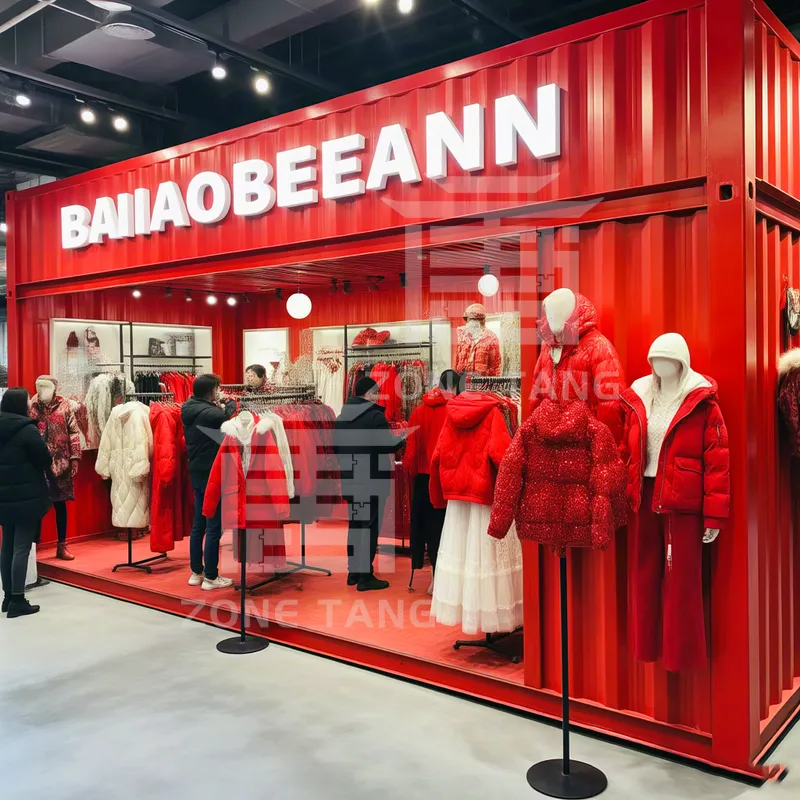 Luxury Container House Cloth Shop for Sale Modular Prefab